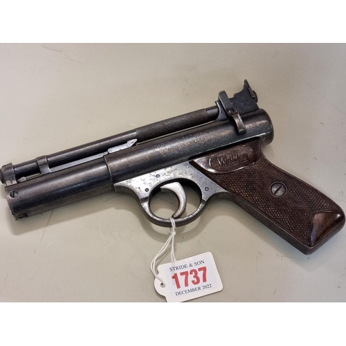 1737 - A Webley Senior .22 calibre air pistol,Serial No.1963.