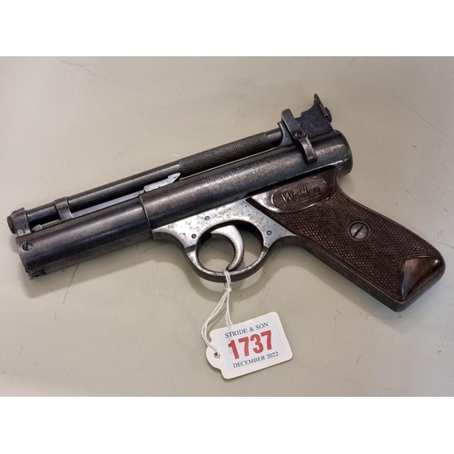 1737 - A Webley Senior .22 calibre air pistol,Serial No.1963.