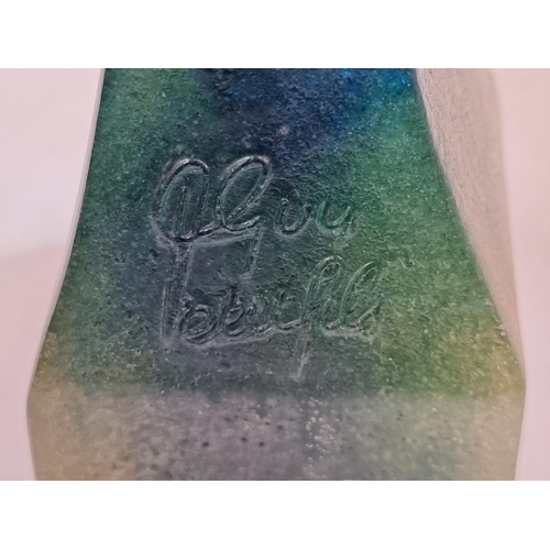 1241 - Guy Petitfils for Daum, a limited edition pate de verre figure of 'Perroquet', signed and numbe... 