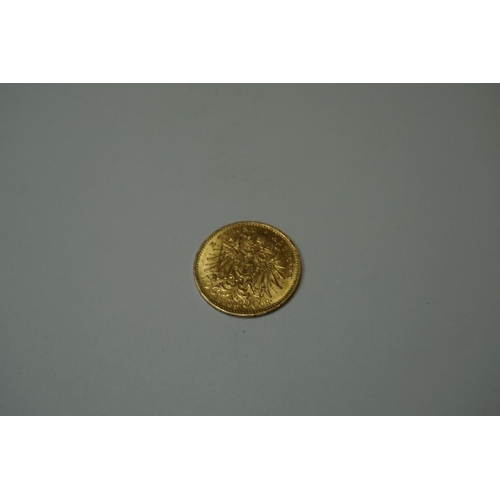 413 - Coins: an Austrian Empire Franz Joseph 1 1909 gold 10 koruna.