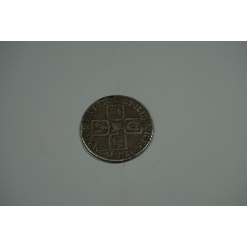 422 - Coins: a Queen Anne 1709 silver shilling.