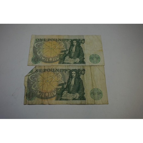 472 - Banknotes: a group of Bank Of England notes, to include; eleven J.B. Page £1 notes and a J.B. Page £... 