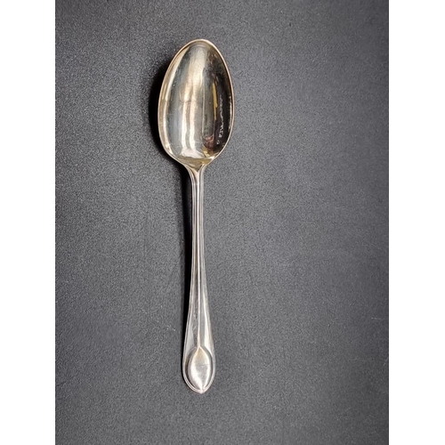 556 - A cased set of six silver teaspoons and sugar tongs, by Cooper Brothers & Sons Ltd, Sheffie... 