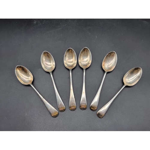 565 - A set of six Victorian silver Old English pattern teaspoons, by James Dixon & Sons Ltd, Sheffiel... 