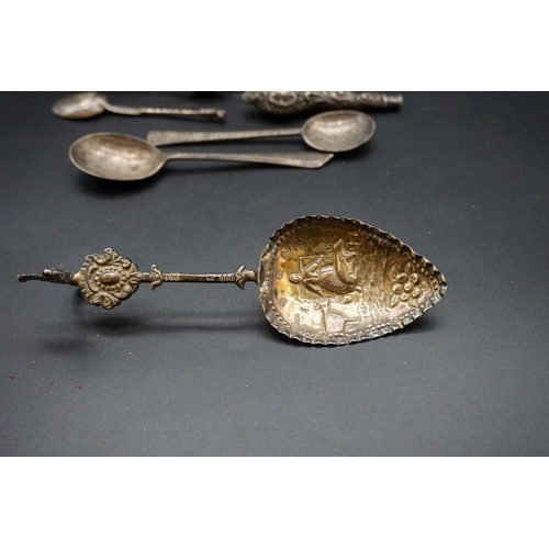 625 - A small quantity of silver and other items; to include a .930 spoon, 50g weighable.