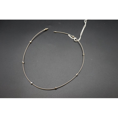 670 - A Marco Bicego white metal necklace, stamped 750, approximately 40cm long.