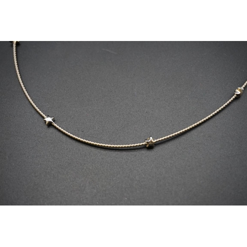 670 - A Marco Bicego white metal necklace, stamped 750, approximately 40cm long.