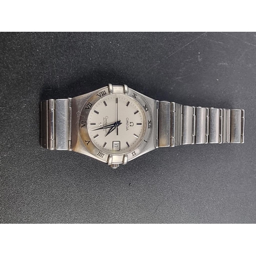 980 - A 1998 Omega Constellation stainless steel automatic ladies wristwatch, 28mm, Serial No. 58702299.... 