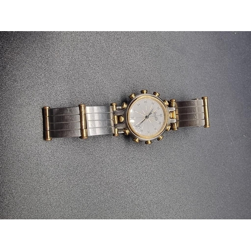 983 - A Jean d'Eve stainless steel and gold plated ladies quartz wristwatch, 23mm, No 284451.... 