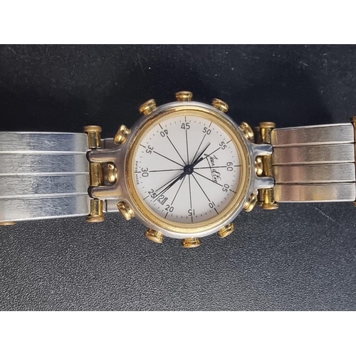 983 - A Jean d'Eve stainless steel and gold plated ladies quartz wristwatch, 23mm, No 284451.... 