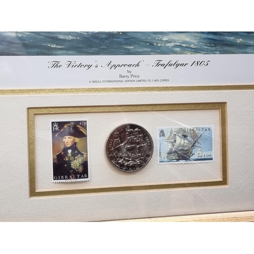 1141 - Barry G Price, 'The Victory's Approach - Trafalgar 1805', signed and numbered 30/1805, colour print,... 