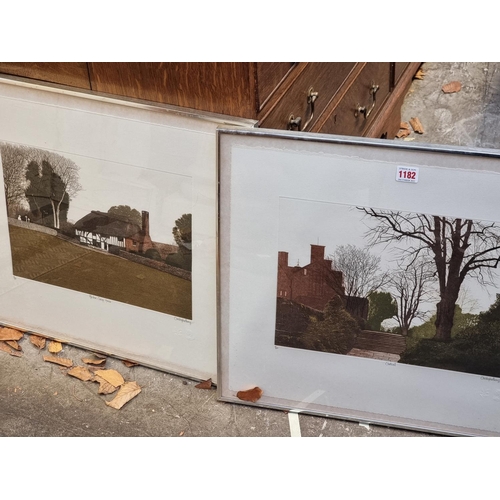 1182 - Christopher Penny, 'Chartwell'; 'Alfreston Clergy House', a pair, each signed titled and numbered, c... 