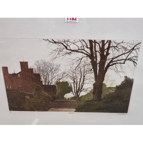 1182 - Christopher Penny, 'Chartwell'; 'Alfreston Clergy House', a pair, each signed titled and numbered, c... 