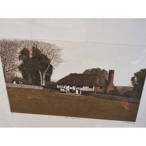 1182 - Christopher Penny, 'Chartwell'; 'Alfreston Clergy House', a pair, each signed titled and numbered, c... 