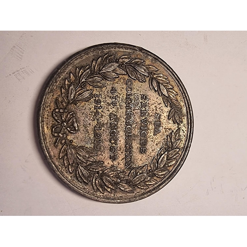 486 - Medals: a bronze commemorative 'Professor Holloway' medal, for Holloways Pills and Ointments 1858, 3... 