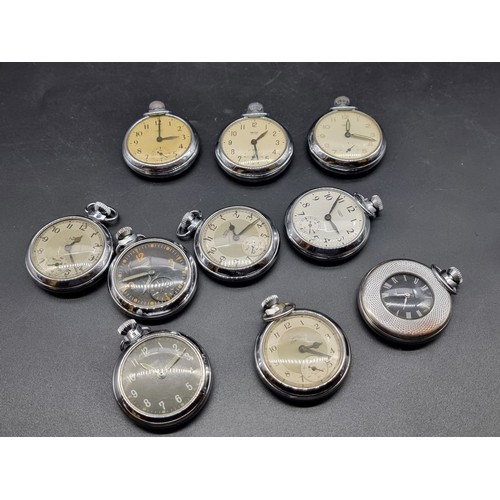 999F - A vintage Smiths car clock; together with three vintage Smiths stop watches; and eight vintage Smith... 