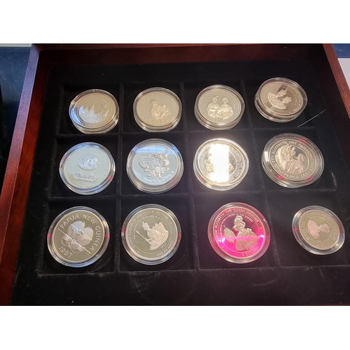 490 - Coins: thirty six 'HM Queen Elizabeth The Queen Mother' silver proof coins, each with certificate, i... 