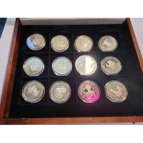 490 - Coins: thirty six 'HM Queen Elizabeth The Queen Mother' silver proof coins, each with certificate, i... 