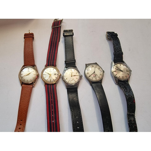 998A - Five various vintage Swiss manual wind wristwatches, to include two Cyma and a Kienzle example.... 