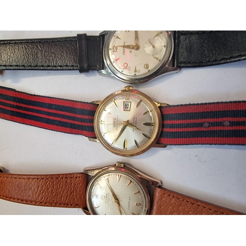 998A - Five various vintage Swiss manual wind wristwatches, to include two Cyma and a Kienzle example.... 