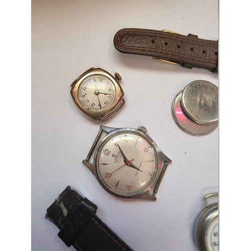 998G - Nine various vintage wristwatches, to include Lanco and Cyma examples.