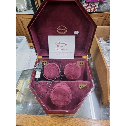 999T - A Rapport of London three watch winder box.