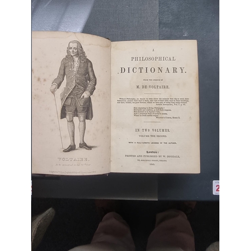 48 - ANTIQUARIAN: 'A Philosophical Dictionary. From the French of M. De Voltaire..' London, printed ... 