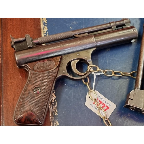 1737 - A Webley Senior .22 calibre air pistol,Serial No.1963.