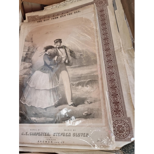 325 - EPHEMERA: a large quantity in 3 boxes, to include prints, engravings, architectural drawings, f... 