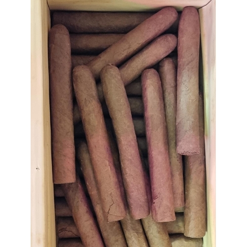 1487 - An incomplete box of twenty eight cigars, the box inscribed 'Romeo y Julieta, Cremas de ll Corte',&n... 