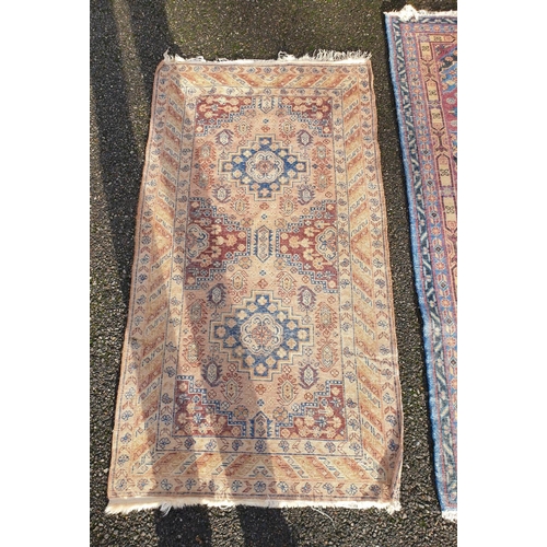 1002 - Three small rugs, 175 x 88.5cm; 147 x 80cm; and 150 x 107cm. (3)