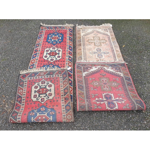 1012 - Two Persian runners, 280 x 70cm and 272 x 79cm, (latter faded).