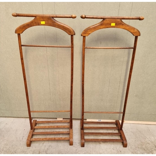 1039 - An unusual pair of vintage valet stands. 