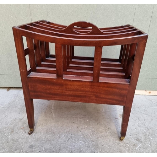 1048 - A mahogany Canterbury, 45.5cm wide.