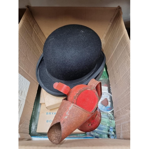 1187 - Esso: a mixed group of items, to include two bowler hats. Provenance: formally the property of ... 