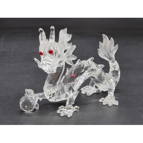 1213 - Swarovski: a 1997 Annual Edition 'Fabulous Creatures' The Dragon, boxed.