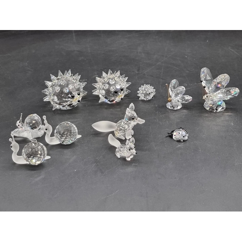 1247 - Swarovski: eleven garden animals, (metal antenna of one snail restuck), each boxed. (11) ... 