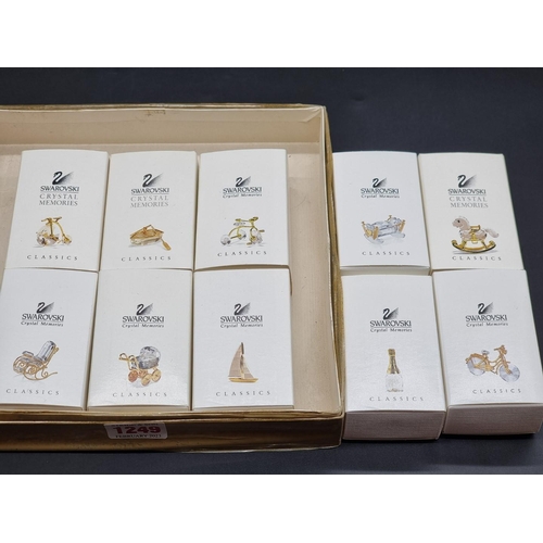 1249 - Swarovski: ten 'Classics' items, each boxed. (10)