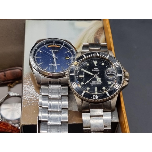 1258 - A collection of wristwatches, to include vintage examples. 