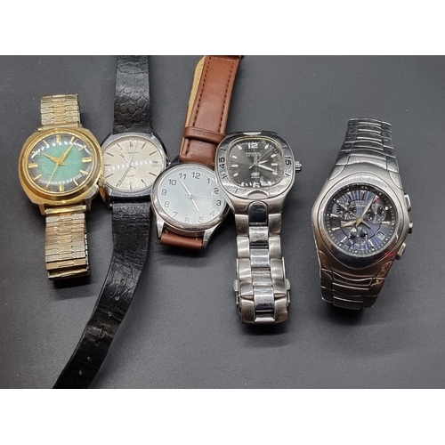 1258 - A collection of wristwatches, to include vintage examples. 