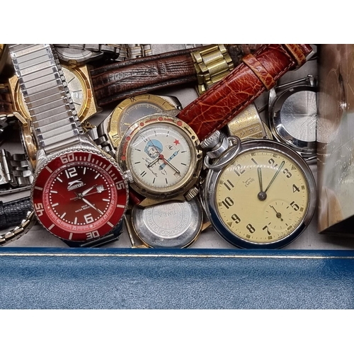 1258 - A collection of wristwatches, to include vintage examples. 