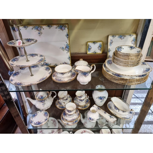 1274 - A Royal Albert 'Moonlight Rose' pattern part tea and dinner service.