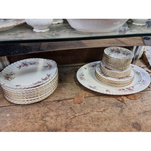 1275 - A Royal Albert 'Lavender Rose' pattern part tea and dinner service.