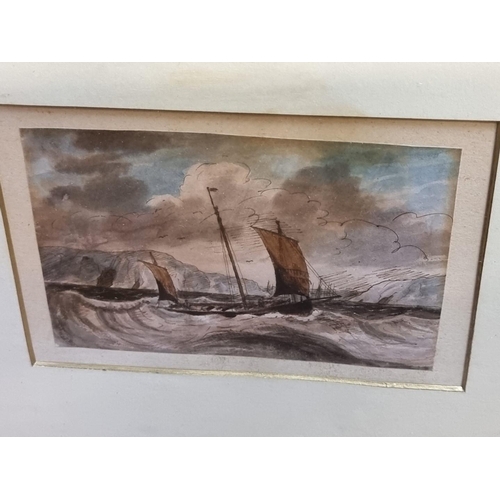 1289 - English School, circa 1800, maritime scenes, a set of five,  watercolour, largest 10.5 x 1... 