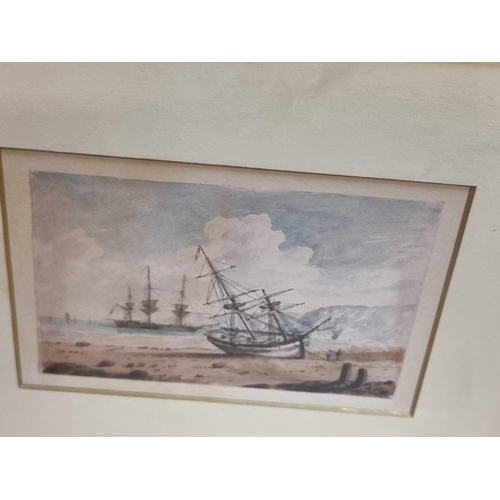 1289 - English School, circa 1800, maritime scenes, a set of five,  watercolour, largest 10.5 x 1... 