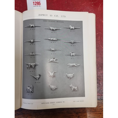 1295 - A scarce Asprey brochure or trade catalogue, circa 1930s, colour and black and white, over 200 pages... 