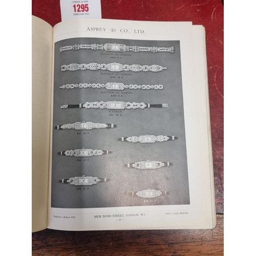 1295 - A scarce Asprey brochure or trade catalogue, circa 1930s, colour and black and white, over 200 pages... 