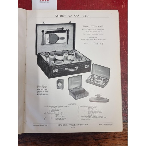 1295 - A scarce Asprey brochure or trade catalogue, circa 1930s, colour and black and white, over 200 pages... 