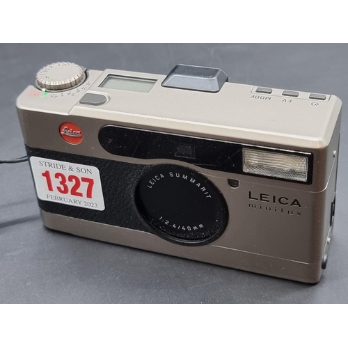 1327 - Camera: a Leica Minilux film camera, with leather case.