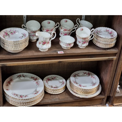 1396 - A Royal Albert 'Lavender Rose' pattern part tea and dinner service. 